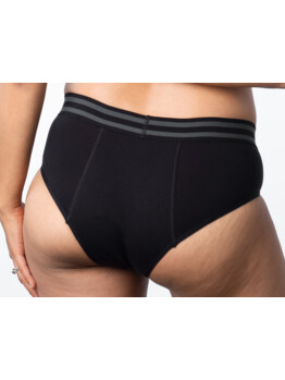 Hotmilk Elevated Cotton vyšší kalhotky leakproof Black Marle