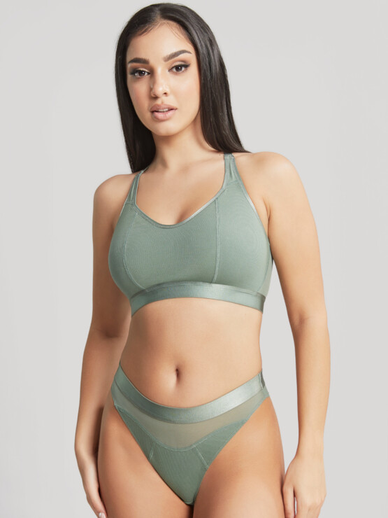 Cleo Freedom Lounge bralette 10601 Khaki