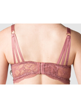 Hotmilk Heroine bralette kojicí Antique Rose