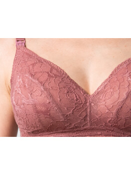 Hotmilk Heroine bralette kojicí Antique Rose