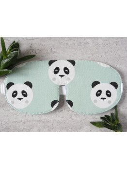 Maska na oči panda modrá