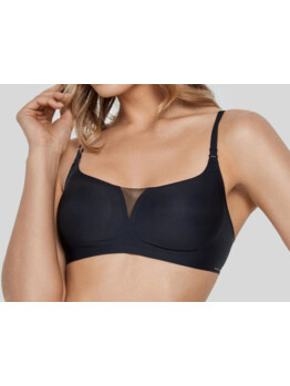 Marc André Seamless Second Skin V bralette W21-1464-TRS-SY Black