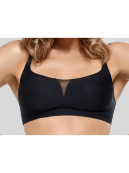 Marc André Seamless Second Skin V bralette W21-1464-TRS-SY Black