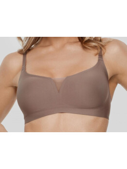 Marc André Seamless Second Skin V bralette W21-1364-TRS-SY Brown