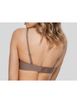 Marc André Seamless Second Skin V bralette W21-1364-TRS-SY Brown