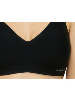 Marc André Seamless Second Skin bralette W21-1454-TRS-SY Black